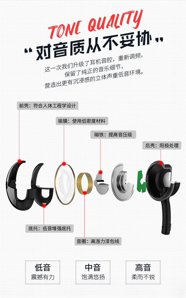 bs8无线蓝牙耳机耳塞入耳式双耳无线运动颈挂式耳机