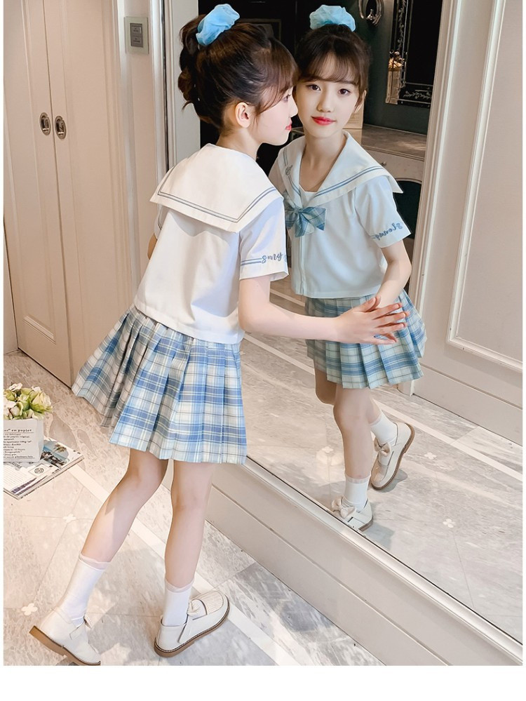 女童jk制服套装裙子夏季新款水手服儿童校服日系可爱