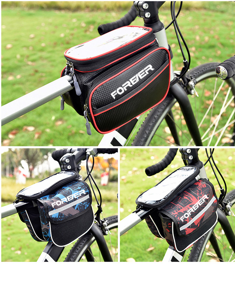 自行车包山地车前梁包骑行车包配件小包便携式包前挂包手机包