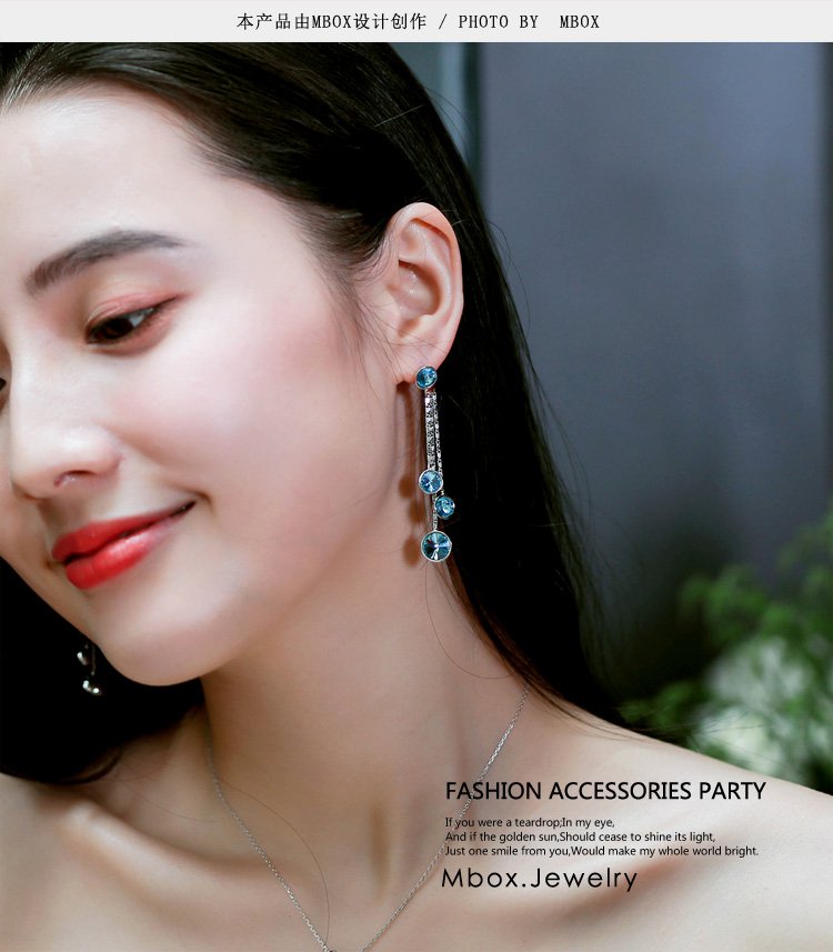 耳钉女赤诚千叶流苏耳环