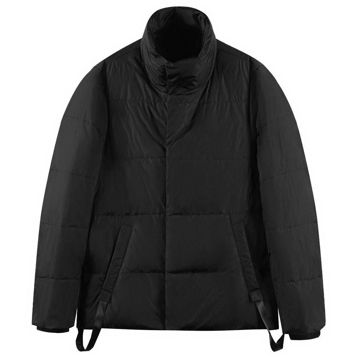 宾度j.benato男装专场 男羽绒服时尚休闲织带装饰厚款立领羽绒服