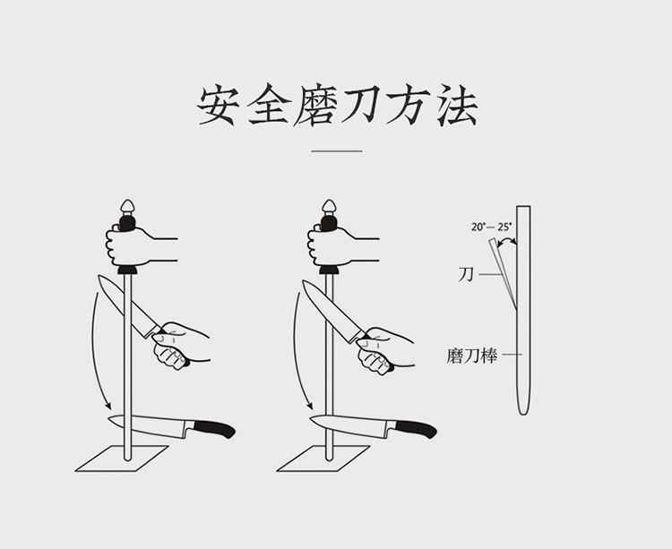 张小泉磨刀棒家用磨切菜刀切肉刀菜刀神器磨刀石磨刀棍张小泉磨刀器s8