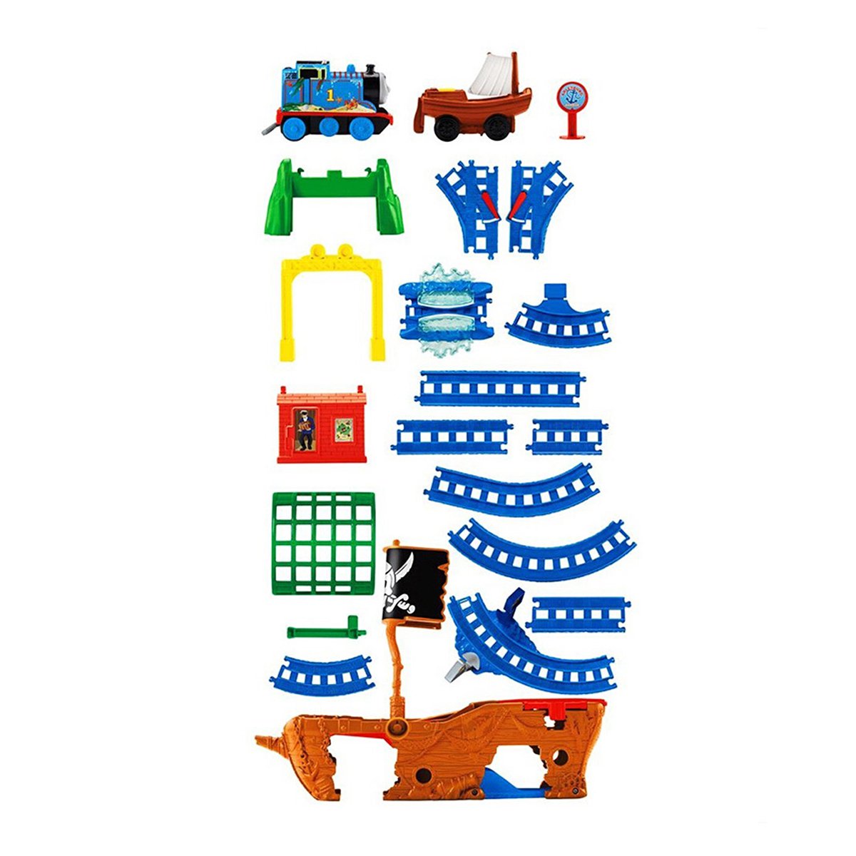 托马斯&朋友电动系列之迷失宝藏航海轨道套装儿童火车轨道玩具