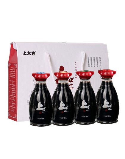 山西特产桌上瓶四味老陈醋礼盒150ml*4粮食酿造调味品礼盒