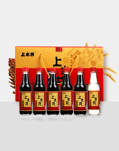 山西特产上水井精酿六味醋调味品礼盒300ml*6过节送礼
