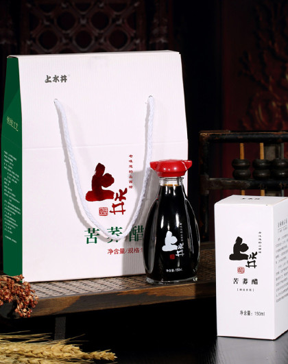 山西特产上水井苦荞醋小礼盒150ml*3调味品老陈醋礼盒装