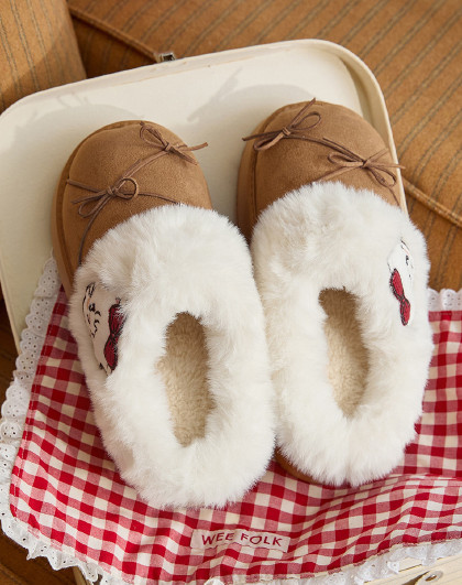 【mikko系列】雪地靴女冬季加绒EVA厚底时尚外穿毛毛拖鞋