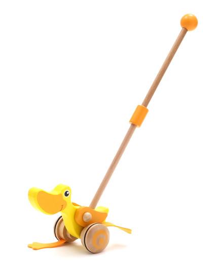 男孩喜爱的玩具德国可来赛鸭子推推乐儿童玩具