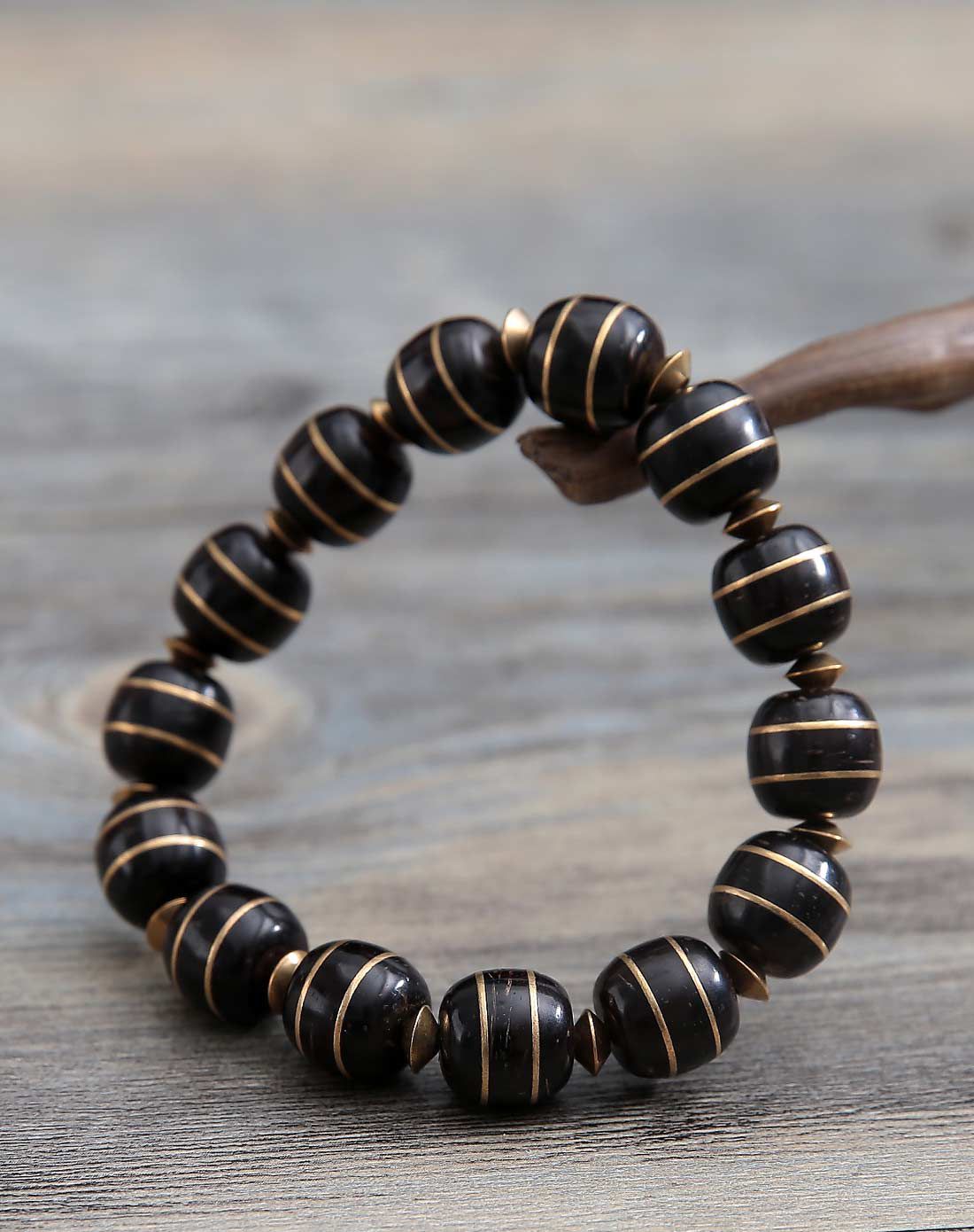 白玛曲珍白玛曲珍 黑金椰蒂手串WBM560000012_唯品会