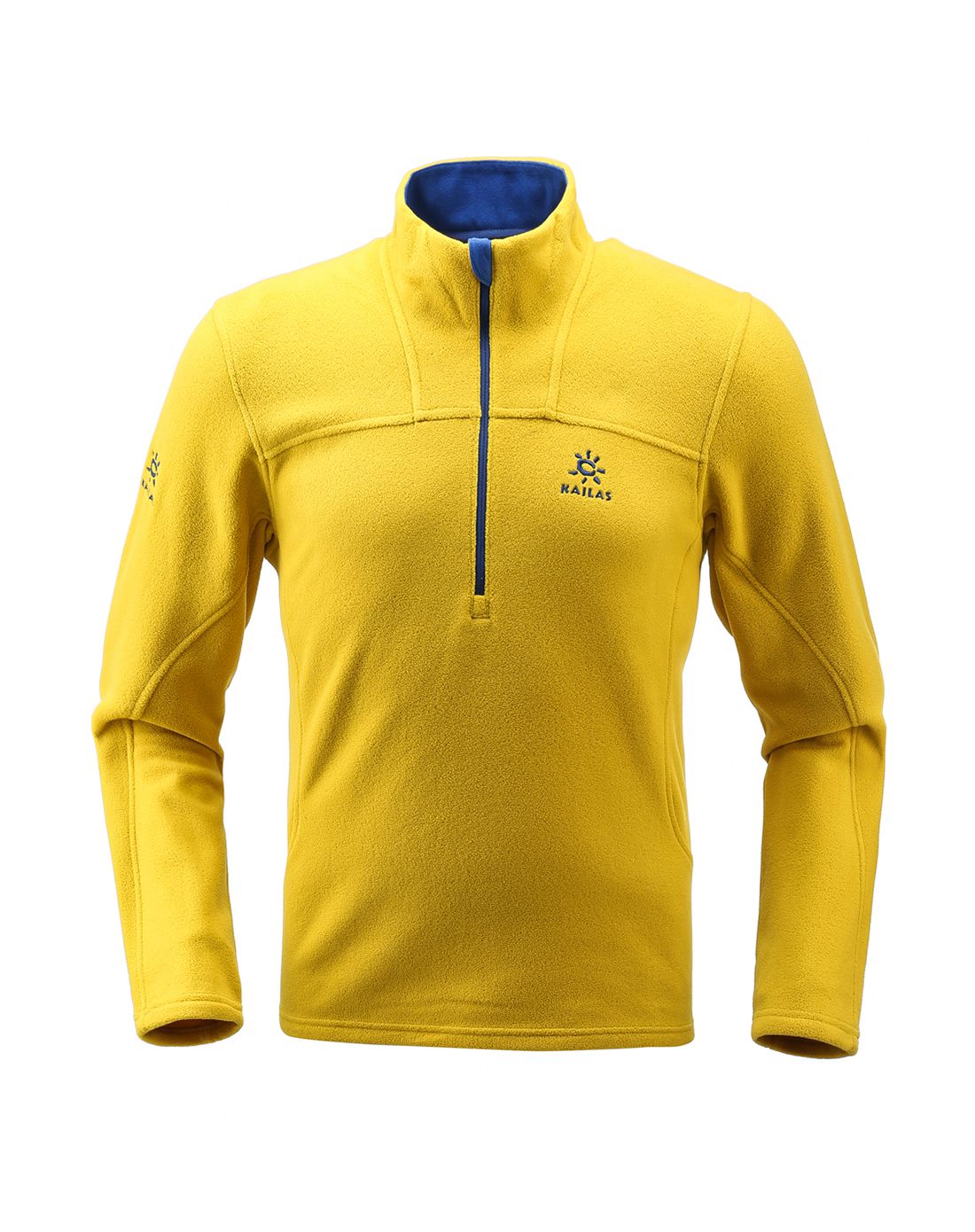 凯乐石户外男女男款姜黄色贴身抓绒上衣KG21