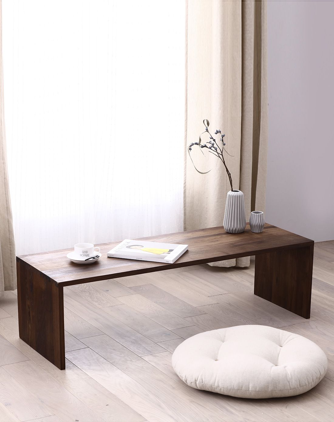 茵曼home家具专场直发货北欧简约实用黑胡桃