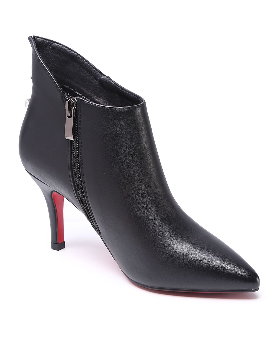 卡丹路Cardanro16新款 黑色细高跟欧美时尚尖