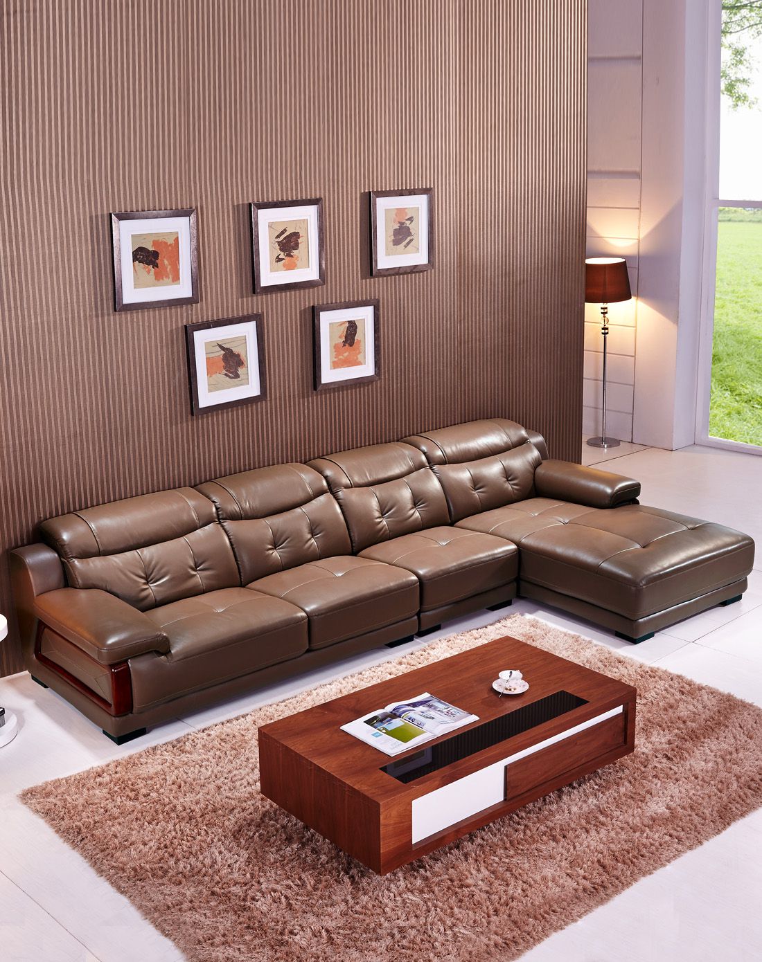 专场直发货尊贵生活系列羽绒沙发 头层黄牛皮