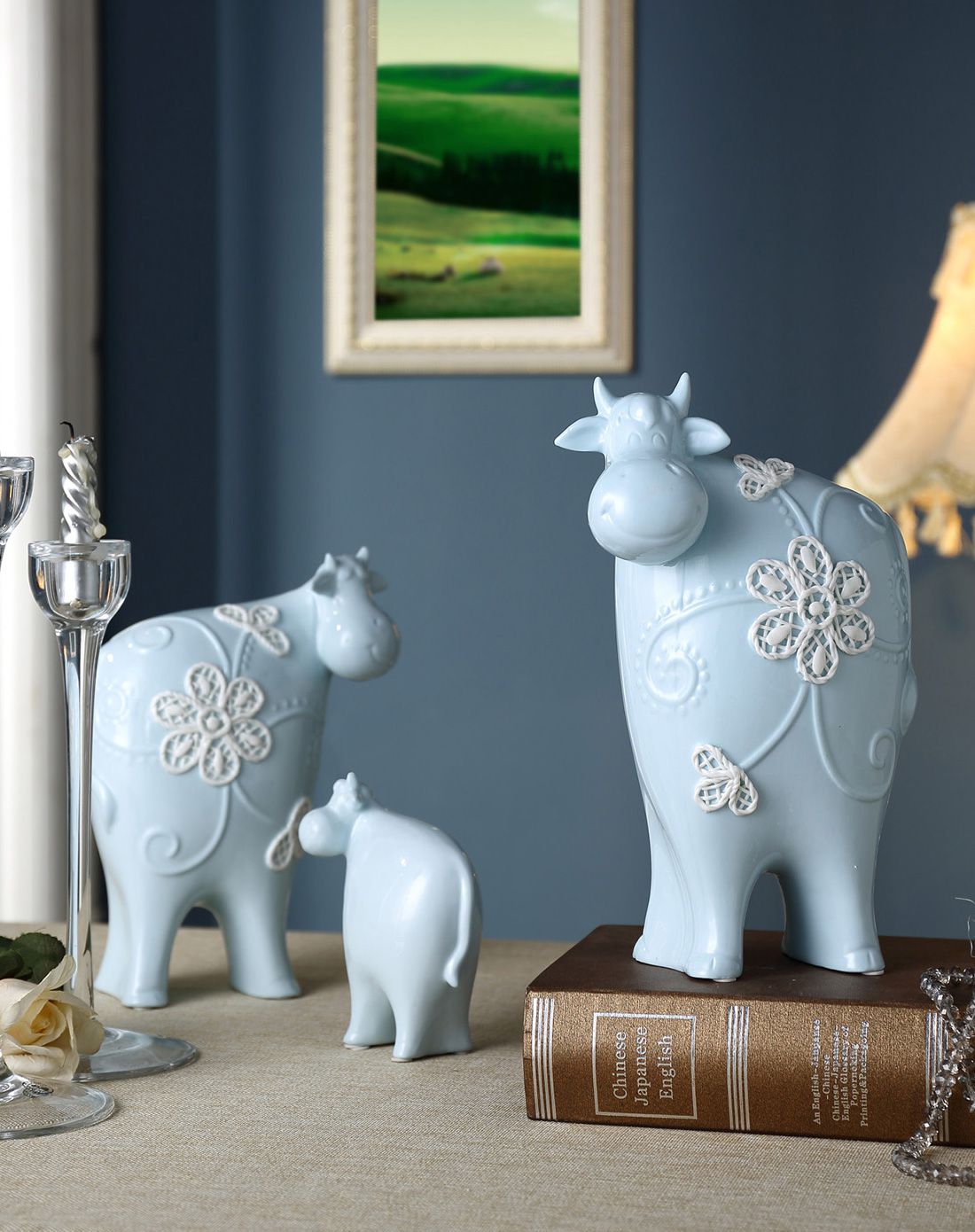 朵兰舍DOOLANS直发货朵兰舍-陶瓷牛幸福家