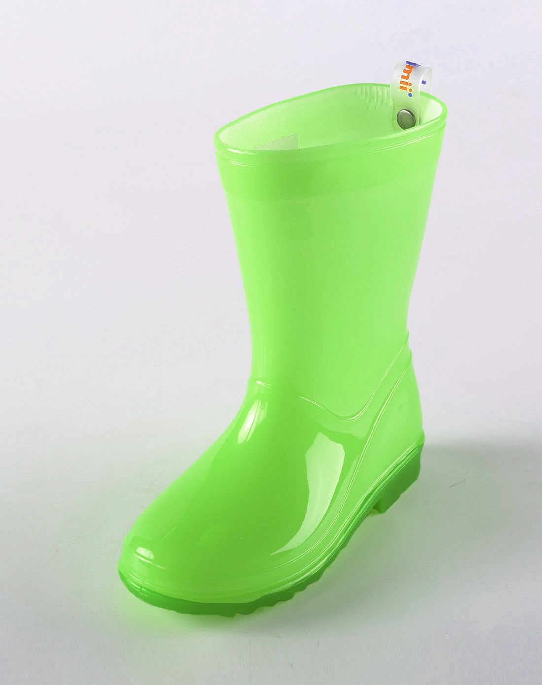 男女童绿色夜光单色雨鞋
