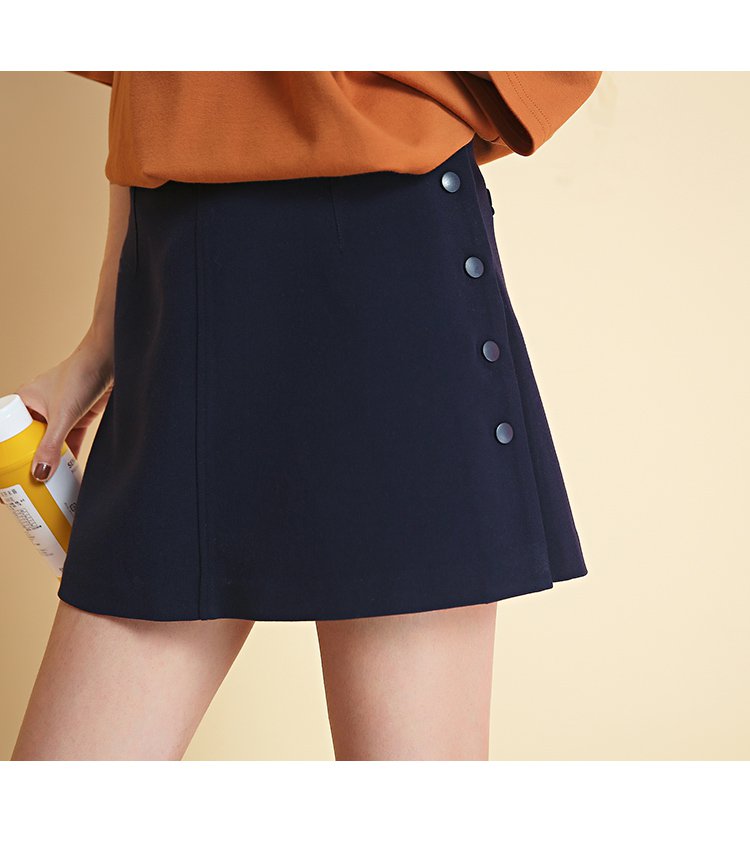 拉夏贝尔特卖旗舰店2017春装新款不规则半身裙墨绿60005114墨绿_唯品会