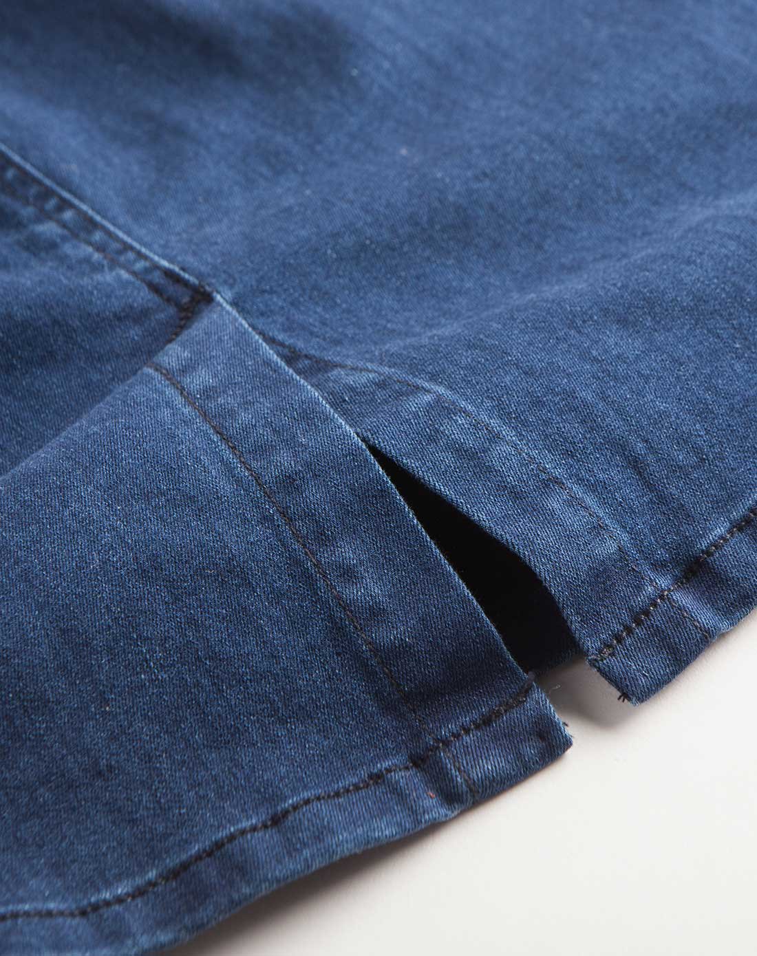 拉夏贝尔旗下品牌半截裙深牛仔蓝10010300深