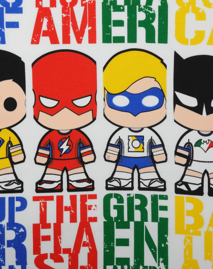 美国dc超级英雄系列潮牌服饰专场 dc正义联盟系列 中性童款短袖t恤