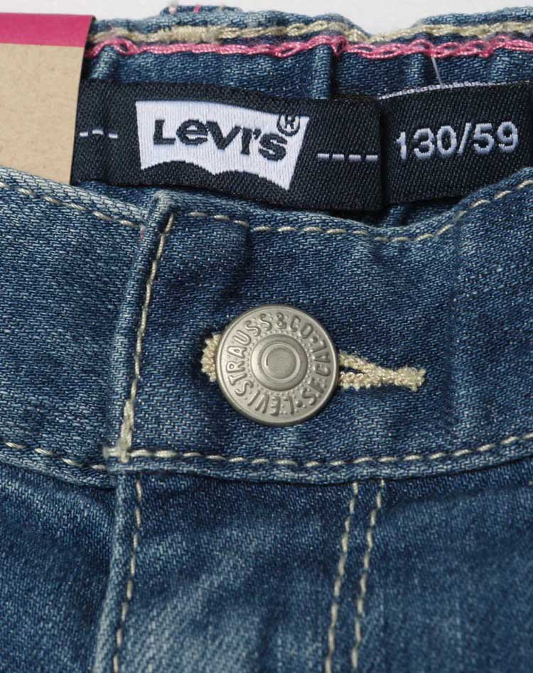s 商品名称: levis 女童牛仔短裤 产地: 中国 材质: 面布:99%棉 1%