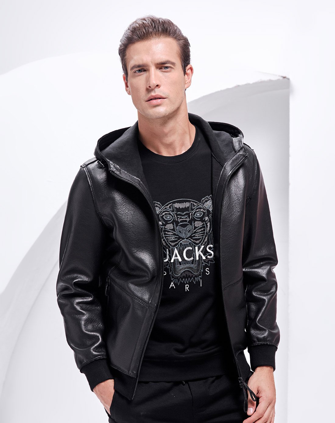 myriadglad jacks杰克斯男装冬季时尚带帽休闲百搭款.