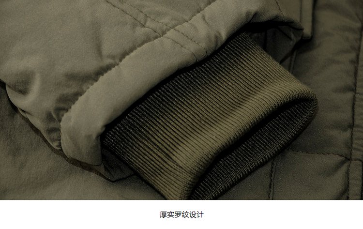 冬季热销男士轻复古尼龙四面弹面料防泼水功能绗缝复古羽绒服