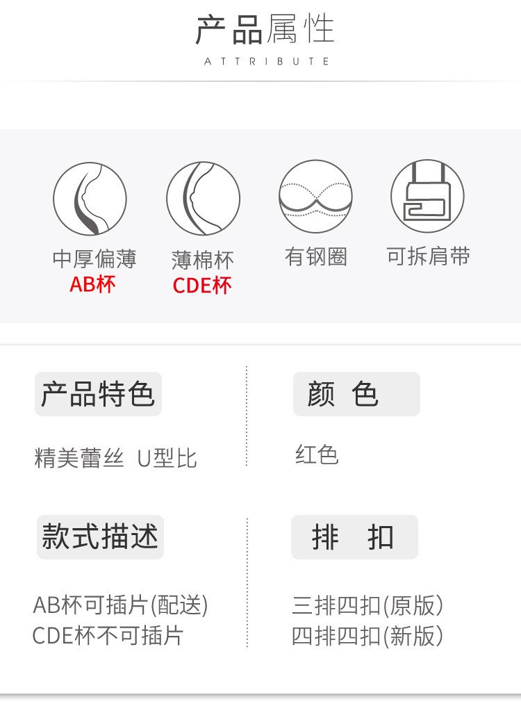 依曼丽abcde杯蕾丝透气性感聚拢大码薄款文胸