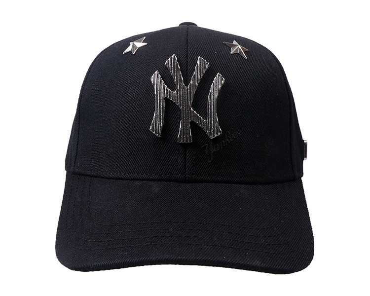 mlb美职棒ny纽约yankees镶五角星休闲遮阳棒球帽