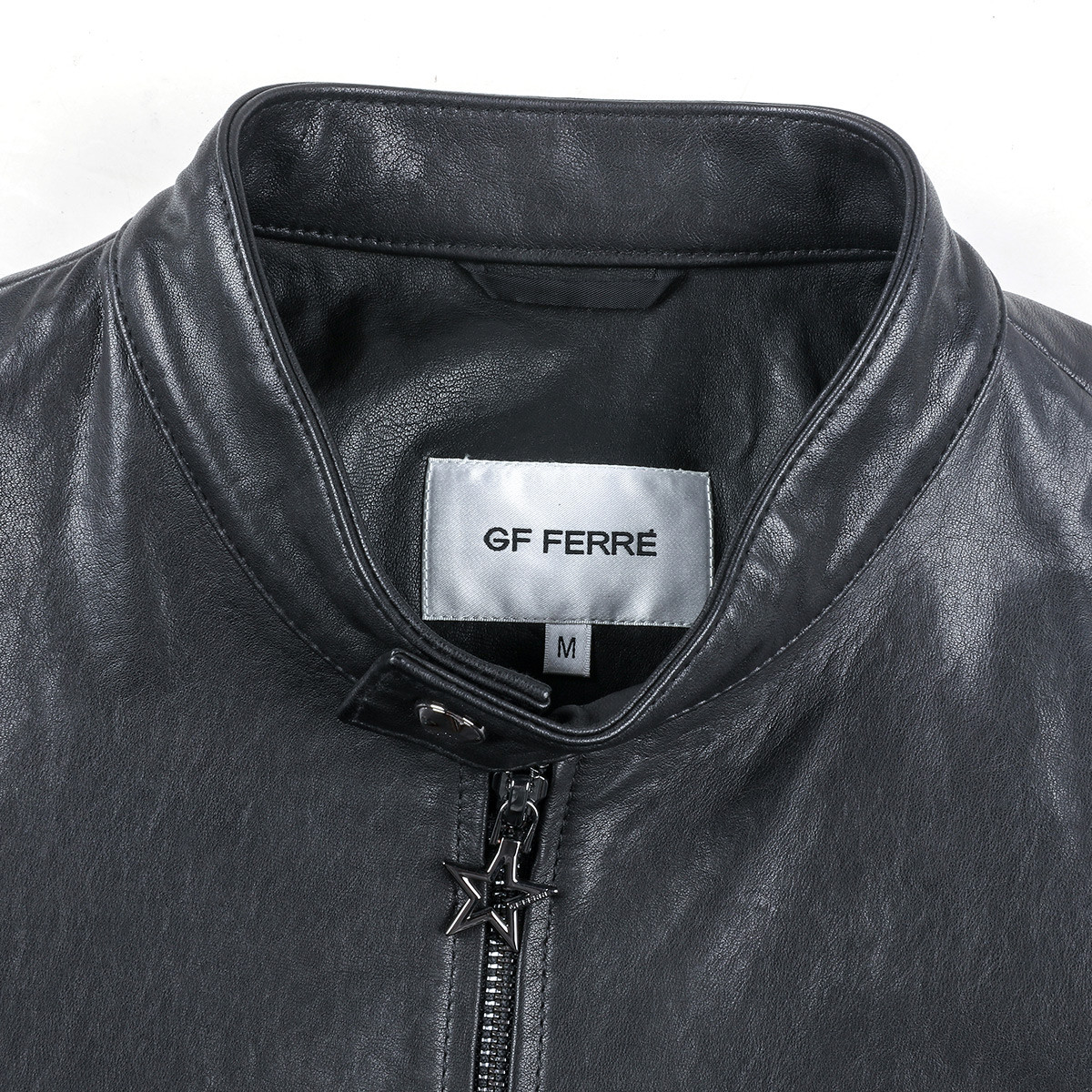 gf ferregf潮牌秋新款棒球领拉链印花时尚潮流男装皮p