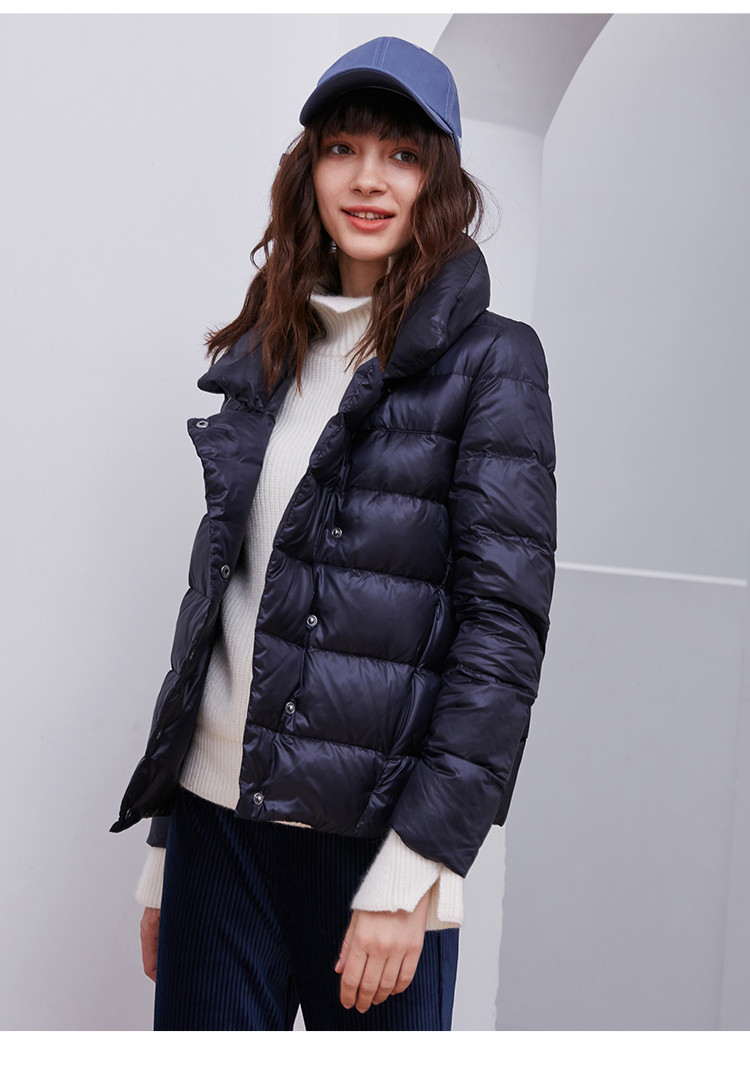 艾诺丝雅诗2019冬装新款羽绒服短款小个子宽松时尚面包服保暖外套