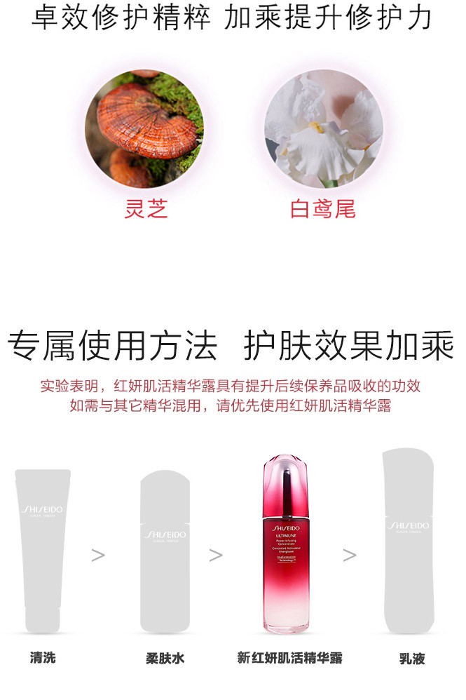 【超值礼盒】资生堂红腰子新红妍肌活精华露套装100ml