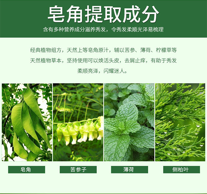450g黑芝麻亮丽柔顺护发素 400ml皂角去屑洗发露洗发水