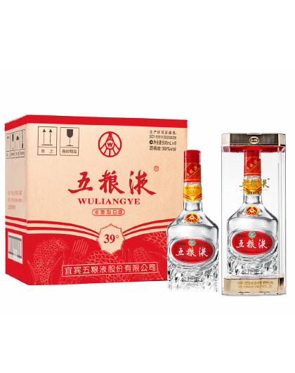 五粮液39度500ml箱装浓香型白酒
