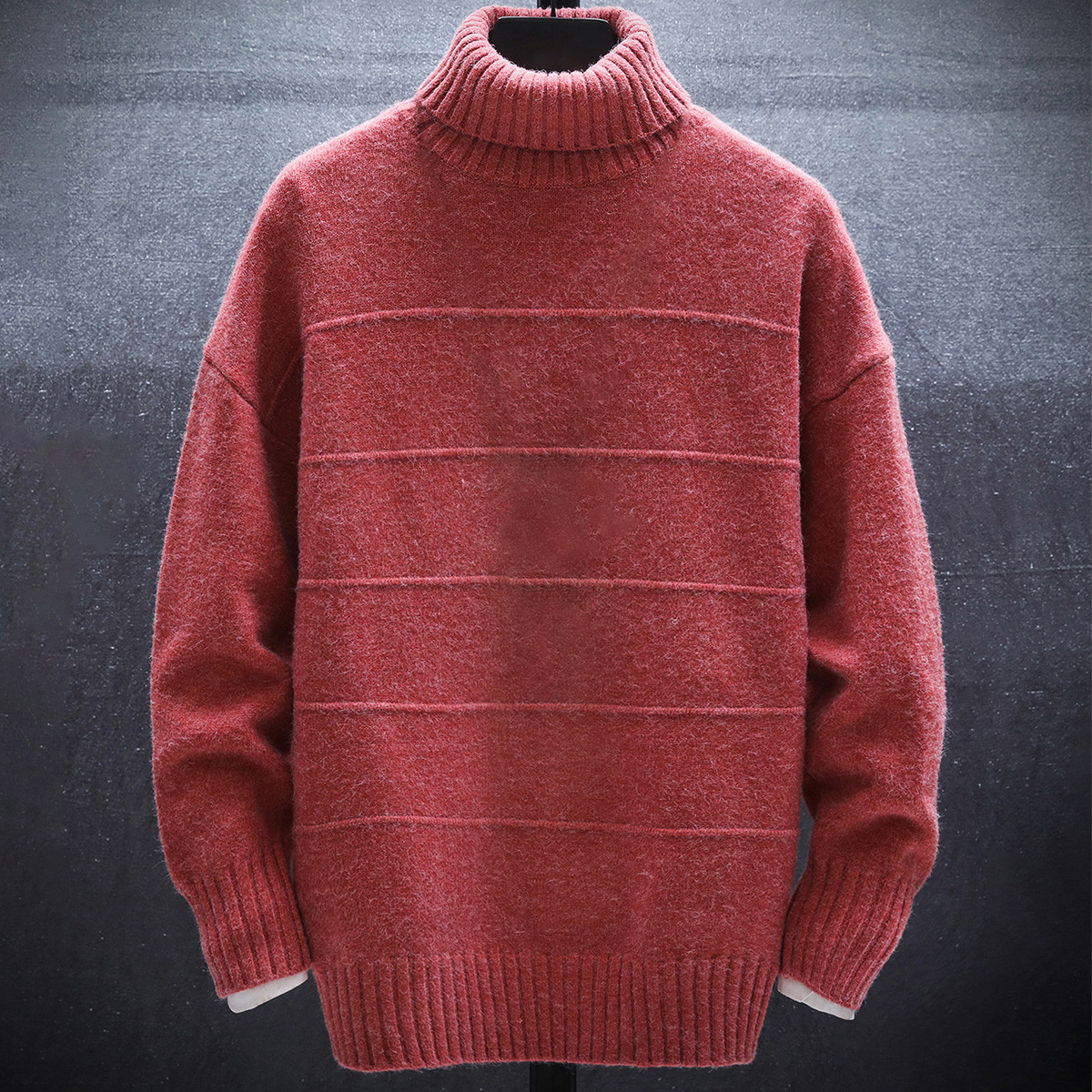2020春季新品纯色潮流时尚高领男士毛衣针织衫