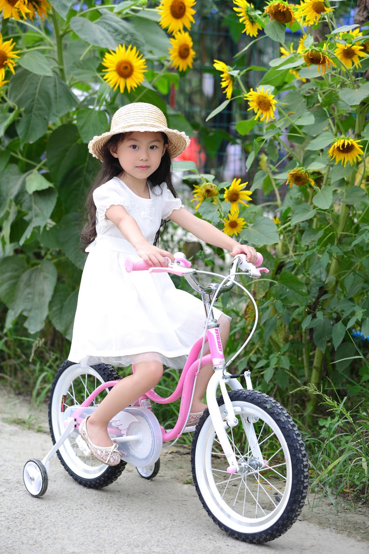 优贝儿童自行车14英寸无后座小天鹅3-5岁女孩单车
