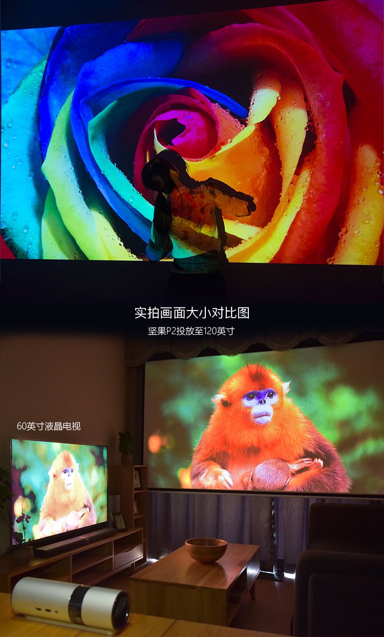 坚果p2便携投影仪