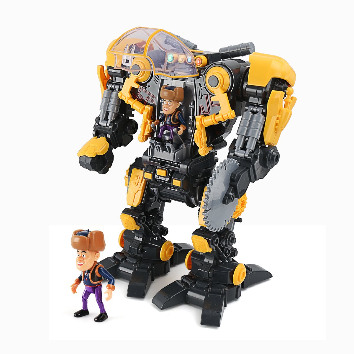 熊出没光头强遥控仿真机器人儿童玩具对话声控智能电锯机器人