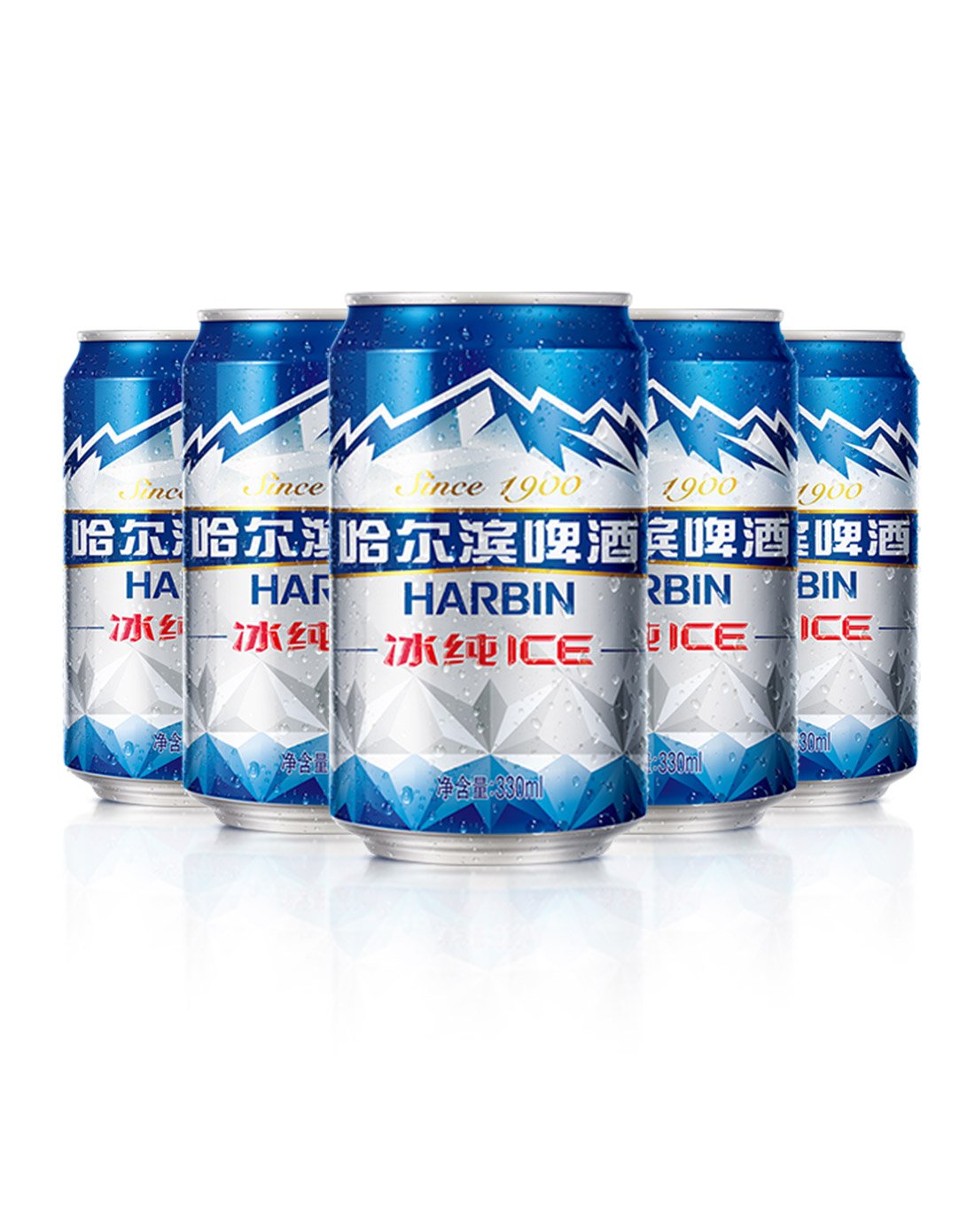harbin/哈尔滨啤酒冰纯330ml*24/听装