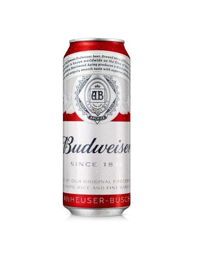 budweiser/百威啤酒经典醇正500ml*18/听装