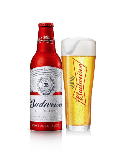budweiser/百威啤酒铝罐355ml*6瓶装