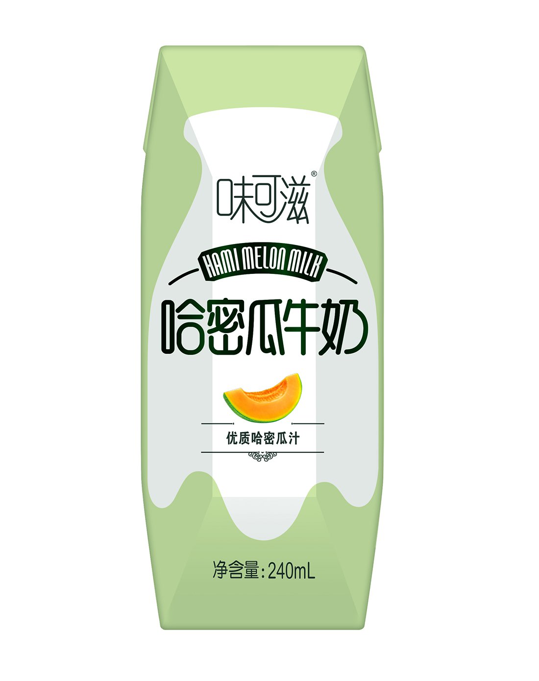 伊利 味可滋哈密瓜牛奶240ml*12盒/箱