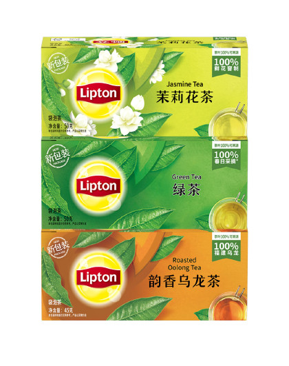 黄牌精选红茶绿茶乌龙茶茉莉花茶75包组合下午茶冲泡袋茶叶