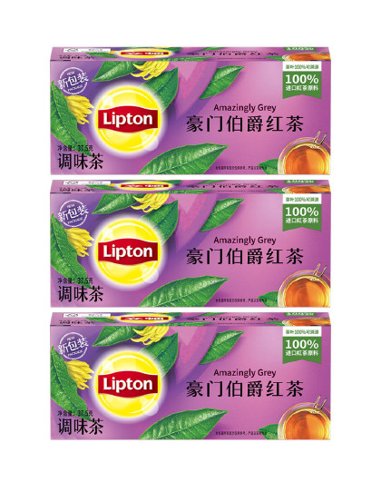 黄牌精选红茶绿茶茉莉花茶乌龙茶茶袋泡茶茶包多口味下午茶3盒装