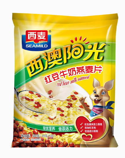 香浓营养早餐 即食红豆牛奶燕麦片560g