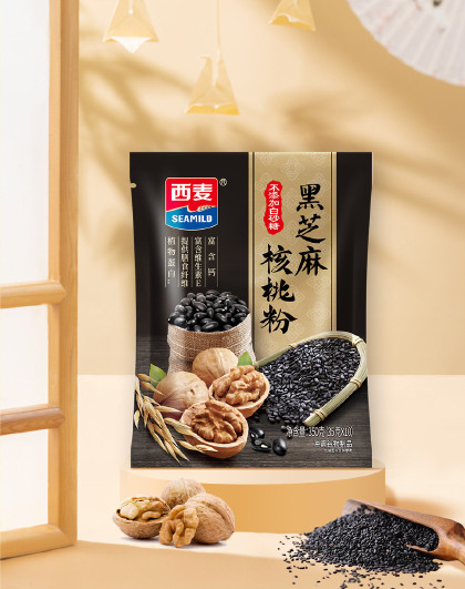 西麦芝麻核桃粉350g*3独立便携即食冲饮营养燕麦片黑芝麻糊