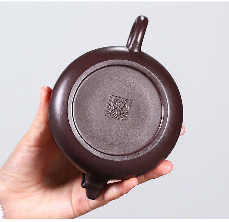 名家方艳玲老紫泥竹叶壶紫砂茶壶茶具宜兴紫砂壶全手工附证书礼盒