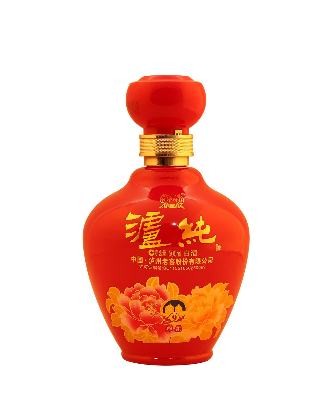 泸州老窖 泸纯绵柔9 红款 52度 500ml*6瓶
