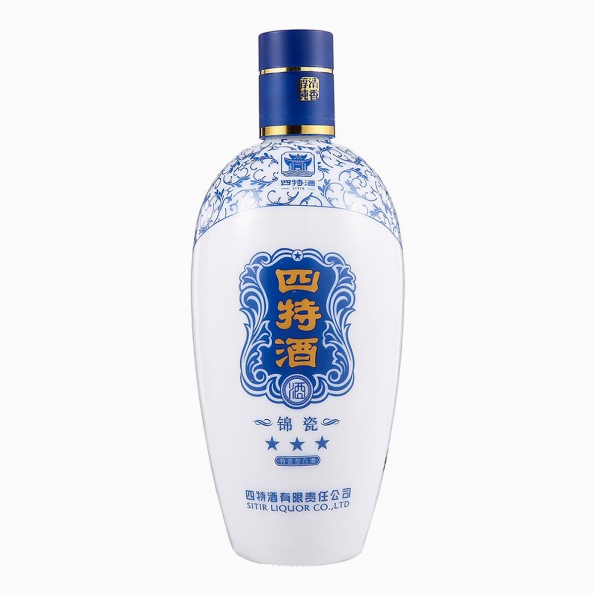 四特 锦瓷三星 52度 460ml*6瓶 整箱装白酒