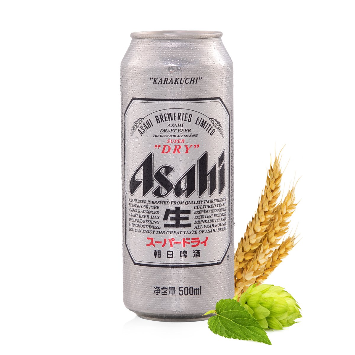 【朝日啤酒 超爽生啤】asahi朝日啤酒超爽500ml*24罐