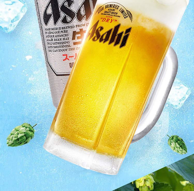 【朝日啤酒 超爽生啤】asahi朝日啤酒超爽500ml*24罐