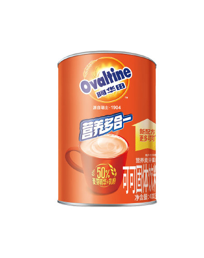 营养多合一蛋白型固体饮料早餐代餐400g/罐可可味